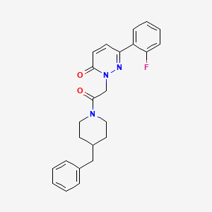 2-[2-(4-benzyl-1-piperidinyl)-2-oxoethyl]-6-(2-fluorophenyl)-3(2H)-pyridazinone