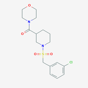 4-({1-[(3-chlorobenzyl)sulfonyl]-3-piperidinyl}carbonyl)morpholine