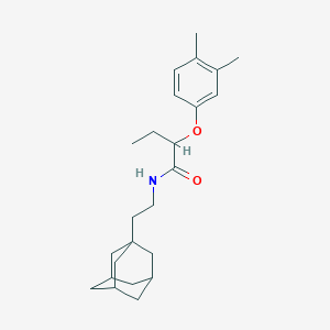 molecular formula C24H35NO2 B452463 N-[2-(1-adamantyl)ethyl]-2-(3,4-dimethylphenoxy)butanamide 