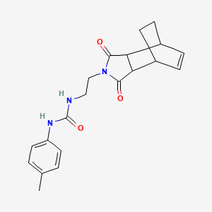 N-[2-(1,3-dioxo-1,3,3a,4,7,7a-hexahydro-2H-4,7-ethanoisoindol-2-yl)ethyl]-N'-(4-methylphenyl)urea