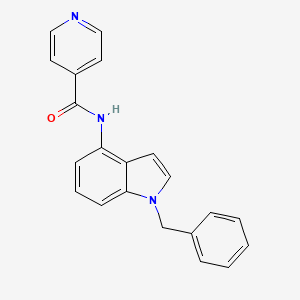 molecular formula C21H17N3O B4524637 N-(1-benzyl-1H-indol-4-yl)isonicotinamide 