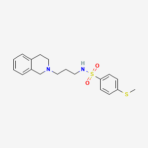 N-[3-(3,4-dihydro-2(1H)-isoquinolinyl)propyl]-4-(methylthio)benzenesulfonamide