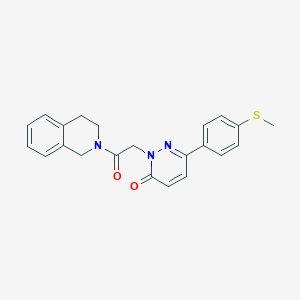 2-[2-(3,4-dihydroisoquinolin-2(1H)-yl)-2-oxoethyl]-6-[4-(methylsulfanyl)phenyl]pyridazin-3(2H)-one