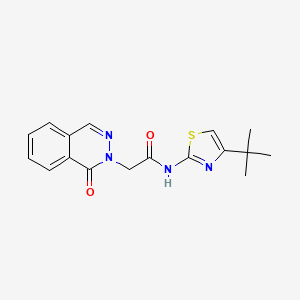 molecular formula C17H18N4O2S B4524686 N-[(2Z)-4-tert-butyl-1,3-thiazol-2(3H)-ylidene]-2-(1-oxophthalazin-2(1H)-yl)acetamide 