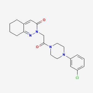 molecular formula C20H23ClN4O2 B4524735 2-{2-[4-(3-chlorophenyl)piperazino]-2-oxoethyl}-5,6,7,8-tetrahydro-3(2H)-cinnolinone 