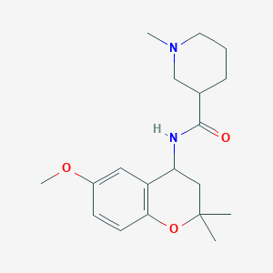 N-(6-methoxy-2,2-dimethyl-3,4-dihydro-2H-chromen-4-yl)-1-methyl-3-piperidinecarboxamide