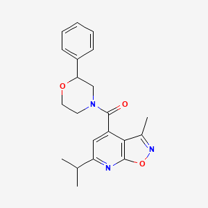 6-isopropyl-3-methyl-4-[(2-phenyl-4-morpholinyl)carbonyl]isoxazolo[5,4-b]pyridine