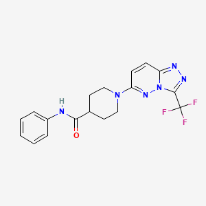 N-phenyl-1-[3-(trifluoromethyl)[1,2,4]triazolo[4,3-b]pyridazin-6-yl]piperidine-4-carboxamide