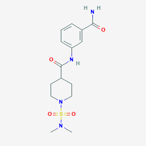 N-[3-(aminocarbonyl)phenyl]-1-[(dimethylamino)sulfonyl]-4-piperidinecarboxamide