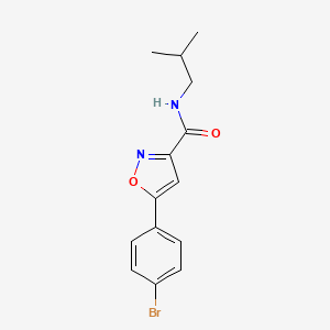 5-(4-bromophenyl)-N-isobutyl-3-isoxazolecarboxamide