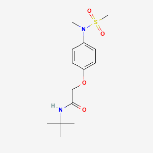 N-(tert-butyl)-2-{4-[methyl(methylsulfonyl)amino]phenoxy}acetamide