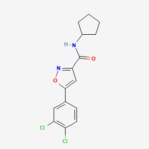 N-cyclopentyl-5-(3,4-dichlorophenyl)-1,2-oxazole-3-carboxamide