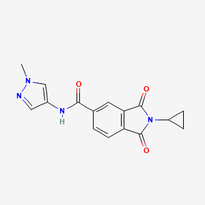 2-cyclopropyl-N-(1-methyl-1H-pyrazol-4-yl)-1,3-dioxo-2,3-dihydro-1H-isoindole-5-carboxamide