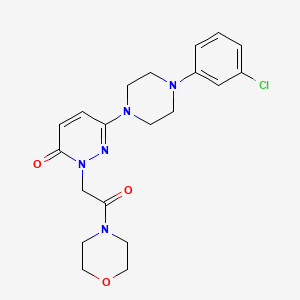 6-[4-(3-chlorophenyl)piperazin-1-yl]-2-[2-(morpholin-4-yl)-2-oxoethyl]pyridazin-3(2H)-one