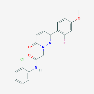 molecular formula C19H15ClFN3O3 B4524857 N-(2-chlorophenyl)-2-(3-(2-fluoro-4-methoxyphenyl)-6-oxopyridazin-1(6H)-yl)acetamide 