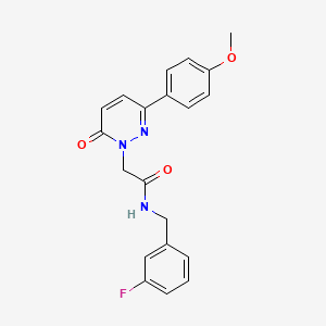 molecular formula C20H18FN3O3 B4524862 N-(3-fluorobenzyl)-2-[3-(4-methoxyphenyl)-6-oxopyridazin-1(6H)-yl]acetamide 