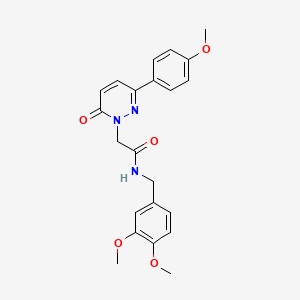 N-(3,4-dimethoxybenzyl)-2-[3-(4-methoxyphenyl)-6-oxopyridazin-1(6H)-yl]acetamide