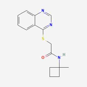 N-(1-methylcyclobutyl)-2-(4-quinazolinylthio)acetamide