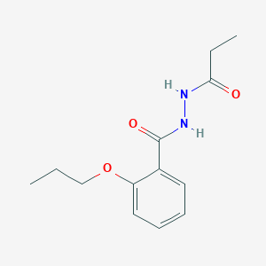 molecular formula C13H18N2O3 B4524979 N'-propanoyl-2-propoxybenzohydrazide 