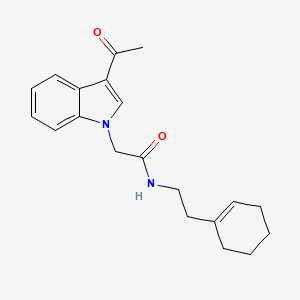 2-(3-acetyl-1H-indol-1-yl)-N-[2-(cyclohex-1-en-1-yl)ethyl]acetamide