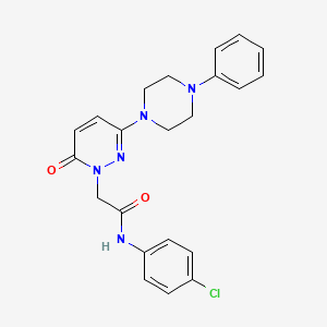 N-(4-chlorophenyl)-2-(6-oxo-3-(4-phenylpiperazin-1-yl)pyridazin-1(6H)-yl)acetamide