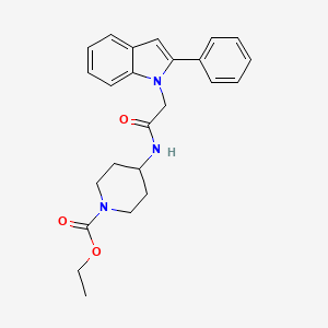 ethyl 4-{[(2-phenyl-1H-indol-1-yl)acetyl]amino}-1-piperidinecarboxylate