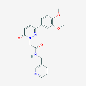 2-(3-(3,4-dimethoxyphenyl)-6-oxopyridazin-1(6H)-yl)-N-(pyridin-3-ylmethyl)acetamide