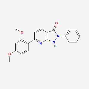 6-(2,4-dimethoxyphenyl)-2-phenyl-1,2-dihydro-3H-pyrazolo[3,4-b]pyridin-3-one