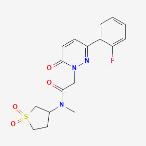 N-(1,1-dioxidotetrahydrothiophen-3-yl)-2-[3-(2-fluorophenyl)-6-oxopyridazin-1(6H)-yl]-N-methylacetamide