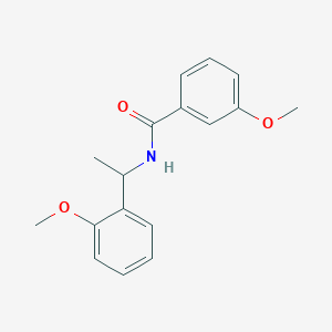 molecular formula C17H19NO3 B4525088 3-methoxy-N-[1-(2-methoxyphenyl)ethyl]benzamide 