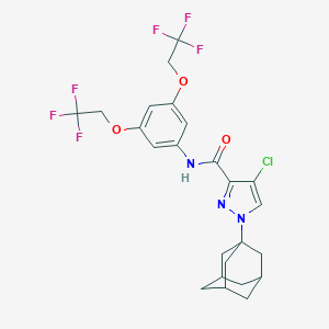 1-(1-adamantyl)-N-[3,5-bis(2,2,2-trifluoroethoxy)phenyl]-4-chloro-1H-pyrazole-3-carboxamide