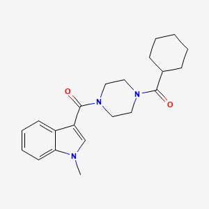 cyclohexyl{4-[(1-methyl-1H-indol-3-yl)carbonyl]piperazin-1-yl}methanone