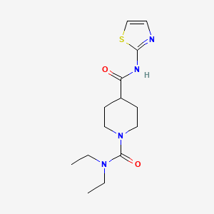 N1,N1-DIETHYL-N4-(1,3-THIAZOL-2-YL)PIPERIDINE-1,4-DICARBOXAMIDE