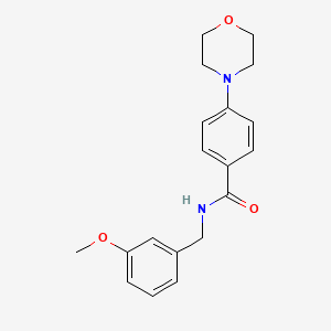 molecular formula C19H22N2O3 B4525109 N-(3-methoxybenzyl)-4-(4-morpholinyl)benzamide 