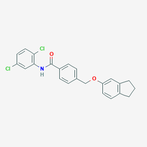 N-(2,5-dichlorophenyl)-4-[(2,3-dihydro-1H-inden-5-yloxy)methyl]benzamide