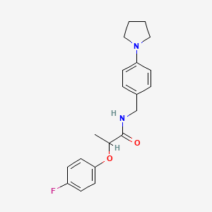 2-(4-fluorophenoxy)-N-[4-(1-pyrrolidinyl)benzyl]propanamide