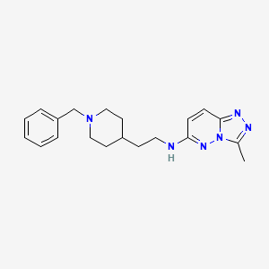 molecular formula C20H26N6 B4525134 N-[2-(1-benzylpiperidin-4-yl)ethyl]-3-methyl[1,2,4]triazolo[4,3-b]pyridazin-6-amine 