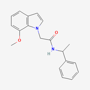 2-(7-methoxy-1H-indol-1-yl)-N-(1-phenylethyl)acetamide