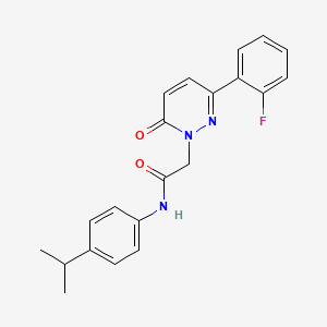 2-[3-(2-fluorophenyl)-6-oxopyridazin-1(6H)-yl]-N-[4-(propan-2-yl)phenyl]acetamide