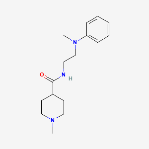 1-methyl-N-{2-[methyl(phenyl)amino]ethyl}-4-piperidinecarboxamide