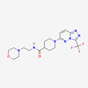 molecular formula C18H24F3N7O2 B4525210 C18H24F3N7O2 