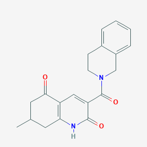 3-[3,4-dihydro-2(1H)-isoquinolinylcarbonyl]-7-methyl-7,8-dihydro-2,5(1H,6H)-quinolinedione