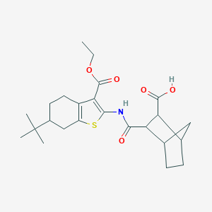 3-({[6-Tert-butyl-3-(ethoxycarbonyl)-4,5,6,7-tetrahydro-1-benzothien-2-yl]amino}carbonyl)bicyclo[2.2.1]heptane-2-carboxylic acid