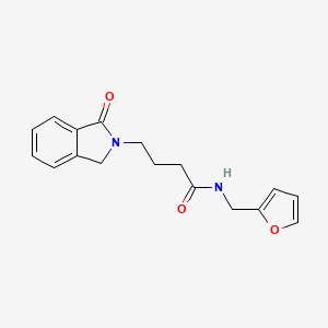 N-(2-furylmethyl)-4-(1-oxo-1,3-dihydro-2H-isoindol-2-yl)butanamide