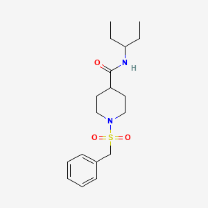 1-(benzylsulfonyl)-N-(1-ethylpropyl)-4-piperidinecarboxamide