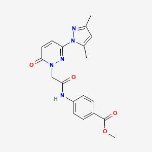 methyl 4-({[3-(3,5-dimethyl-1H-pyrazol-1-yl)-6-oxopyridazin-1(6H)-yl]acetyl}amino)benzoate