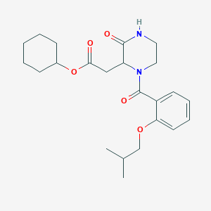 cyclohexyl [1-(2-isobutoxybenzoyl)-3-oxo-2-piperazinyl]acetate