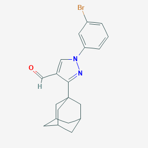 molecular formula C20H21BrN2O B452533 3-Adamantan-1-yl-1-(3-bromo-phenyl)-1H-pyrazole-4-carbaldehyde CAS No. 496010-97-0