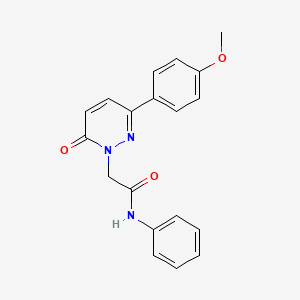 2-(3-(4-methoxyphenyl)-6-oxopyridazin-1(6H)-yl)-N-phenylacetamide