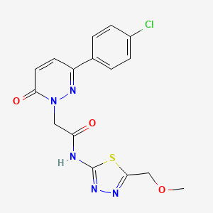 2-[3-(4-chlorophenyl)-6-oxopyridazin-1(6H)-yl]-N-[(2E)-5-(methoxymethyl)-1,3,4-thiadiazol-2(3H)-ylidene]acetamide